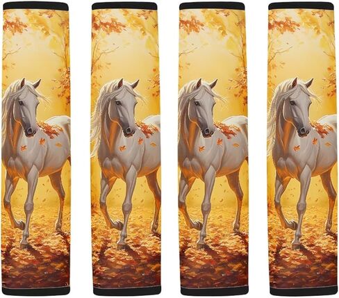 AFPANQZ 2 Pack American Flag Sunflowers Car Seat Belt Covers for Adults Safety Seatbelt Pad Cushion Adjustable Universal for Most Car Laptop Backpack Luggage Bag Straps Pads Patriotic Yellow in Kuwait