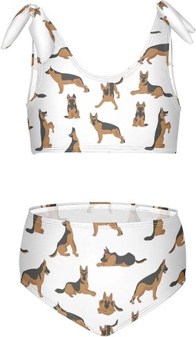Pugs Pugs Flowers Butterflies Girls Bikini مجموعات 2 قطعة السباحة بدلة السباحة ملابس السباحة in Kuwait