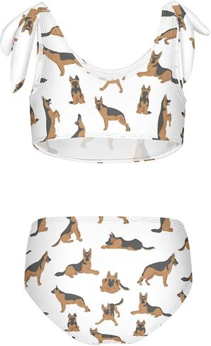 Pugs Pugs Flowers Butterflies Girls Bikini مجموعات 2 قطعة السباحة بدلة السباحة ملابس السباحة in Kuwait