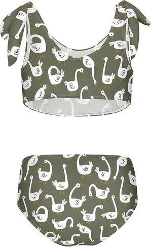 Pugs Pugs Flowers Butterflies Girls Bikini مجموعات 2 قطعة السباحة بدلة السباحة ملابس السباحة in Kuwait