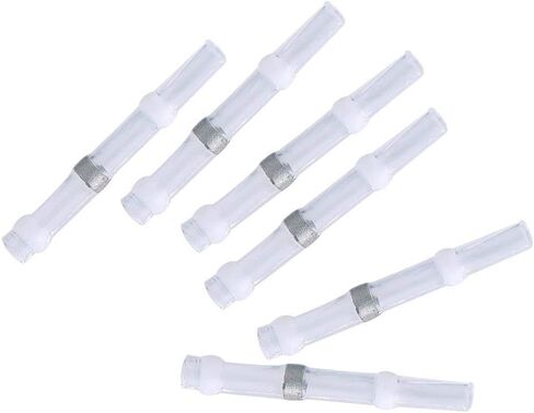 100pcs 26-24Awg Solder Seal Wire Monitors ، Marine Automotive Heat Heat Shrink Butt Terminal Kit in Saudi Arabia