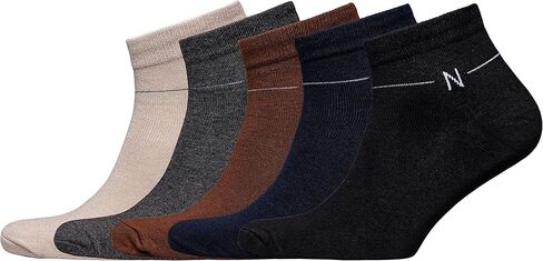 جوارب NUDUS UnderWEAR للرجال من الخيزران الكلاسيكي، علبة هدايا مكونة من 5 أزواج - ناعمة جدًا، رفيعة، قابلة للتنفس in Saudi Arabia