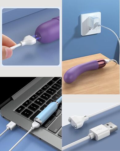 كابل شاحن USB DC المغناطيسي - سلك شحن بديل متين - للألعاب القابلة لإعادة الشحن مدلك فرشاة الأسنان الكهربائية منظف الوجه الكهربائي 6 مم/0.24 بوصة in Kuwait