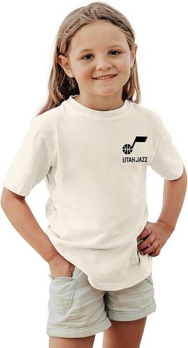 Blue 84 Usisex Kid's NBA NBA مرخص رسميًا من T-Shirt Ringspun Front/Back Ivory in Saudi Arabia