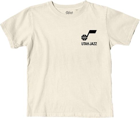 Blue 84 Usisex Kid's NBA NBA مرخص رسميًا من T-Shirt Ringspun Front/Back Ivory in Saudi Arabia