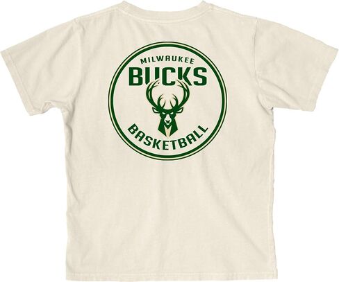 Blue 84 Usisex Kid's NBA NBA مرخص رسميًا من T-Shirt Ringspun Front/Back Ivory in Saudi Arabia