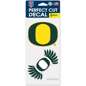Wincraft NCAA University of Oregon Perfect Cut Decal (Set of 2), 4" x 4"