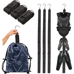 3pcs Hockey Hanger Portable Hanging Dryig Rack Hockey مع هدايا حقيبة التخزين للمنزل والخارجية في الهواء