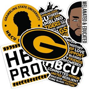 Desert Cactus Grambling State University Sticker Tigers Sticker Vinyl Decals Laptop Water Bottle Car Scrapbook (T2-HBCU D)