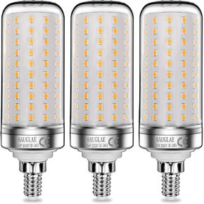 26W LED Bulbs, 200W Incandescent Bulbs Equivalent, 3000Lm, 3000K Warm White, E12 Small Edison Screw, Pack of 3