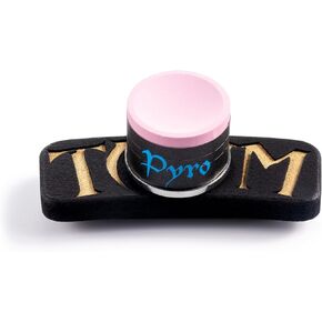 TAOM Magnetite Combo Billiard Chalk Holder Pyro Billiard Pool Cue Premium Chalk Pink in Branded Box