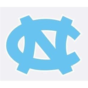 North Carolina Tarheels NC in Blue 4" Vinyl Decal Car Truck Window Sticker UNC