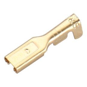 Baomain Female Spade Spade Quick Right Crimp Terminals 2.8mm Crimp Concector Pack غير المعزول من 100