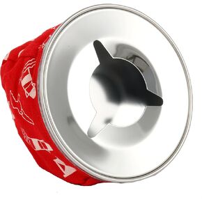 Amarine-Made Stainless Windproof Bean Bag Ashtray, Blue or Red (Red)