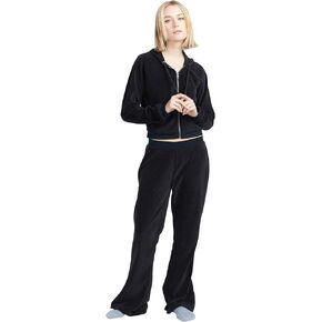 Volcom Women's Lived in Lounge Velour Flared Lag Sweatpant