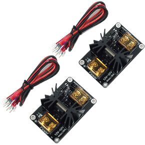 DEVMO 2pcs 3D Printer Accessories 30A Mos Tube Heat Bed Power Module Expansion Board High Current Load Module Mos Tube Hotend Replacement with Cables for 3D Printer