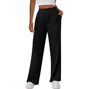 Women's Wide Leg Sweatpants Baggy Straight Leg Yoga Lounge Pants with Pockets S-XL