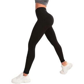 SweatyRocks Women's Letter Printed Leggings High Waisted Yoga Workout Slim Fit Pants