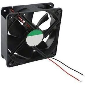 MEC0381V3-000U-A99, DC Fan, MEC0381V3-000U-A99, 12V, 120x120x38mm, 93CFM, 2.9W, 37dBA, 2100RPM, 2 Wire Leads