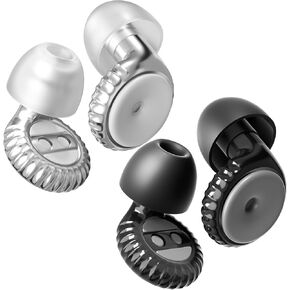 Concert Ear Plugs, 2 Pairs Silicone Reusable Soft High Fidelity Noise Cancelling Ear Plugs for Concerts, Festival, Sleep, DJs, Musicians, Noisy Workplace, Focus, Travel, Work