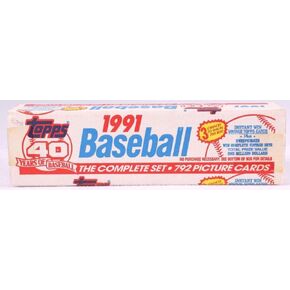 1991 Topps Baseball Factory Set (792) White Box * Chipper Jones RC McGwire