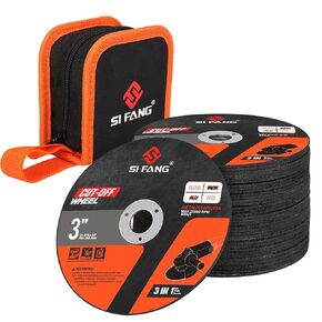 SI FANG 3 inch Cut-Off Wheels Metal Cutting Wheels with Bag for Angle Grinders and Die Grinders Tool, 1.2mm Ultra Thin Cutting Discs 25 Pack