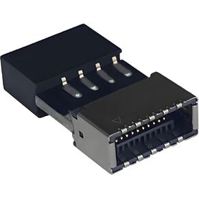 USB 2.0 to USB 3.2 Gen 1 Header Adapter Front Panel Connector Motherboard USB 9Pin to Type-E/USB C