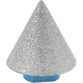 60 Degrees Diamond Beveling Chamfer Bit 50mm x M14 Thread Cone Tile Bit Grit #80/100 for Existing Holes In Tiles Marble Granite Shaping Enlarging Grinding