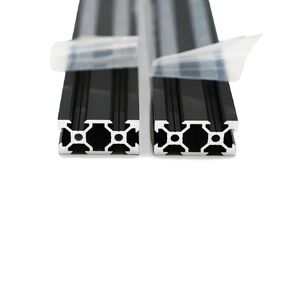 Iverntech 5PCS 1220mm 2040 V Slot Aluminum Extrusion 48.03 inches Black Aluminum Profile European Standard Anodized Linear Rail for DIY 3D Printer and CNC Machines
