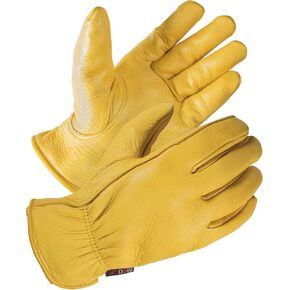SKYDEER Full Grain Deerskin Leather Gloves for Men and Women, Extra Soft and Hands Protection, 3D Ergonomic Design