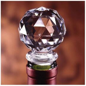 Acrylic Wine Bottle Stopper Crystal Clear with Airtight Silicone Seal Wine Preserver Saver Gift Packaging