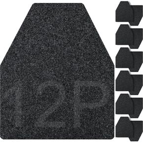 ToLanbbt 12PCS Urinal Mats for Men Bathroom Non-Slip Urinal Floor Mats Water Absorption Urinal Pads for Mens Room Disposable Commercial Toilet Urine Mats for Men’s Bathroom Restroom, Dark Gray