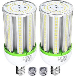 Amazon High Brightness LED Light Bulb，100W LED Corn Light Bulb, E26 E39 Base LED Corn Lamp, 15000 Lumen 5000K Daylight 100V~277V Corn Cob Light Bulb for Indoor Outdoo (5000K 2Pack, 100Watts)