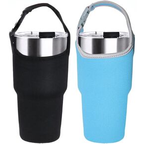 2 Pack Tumbler Carrier Holder Pouch,YuCool Premium Water Bottle Carrier with Strap Easy Clean, Light Water Bottle Carrier Bag, Water Bottle Holder