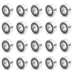 MR115-2RS Ball Bearing 5x11x4mm MR115RS Replacement Precision Double Rubber Sealed Ball Bearings (Pick of 20Pcs)