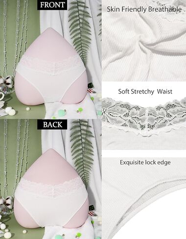 Hibluco ملابس داخلية نسائية مثيرة من الدانتيل وحزام الخصر سراويل داخلية مرنة in Kuwait