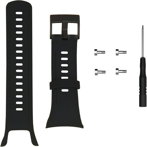 Sport Stylish Replacement Watch Band Compatible with Suunto 5 Watch Classic Replacement Wrist Band Suitable for Suunto 5 Watch Soft Silicone Bands for Multisport GPS Watch in Kuwait