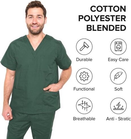 Dagacci Scrubs Medical Uniform Women and Men Unisex Scrubs Pants Medical Scrubs Pants in Saudi Arabia