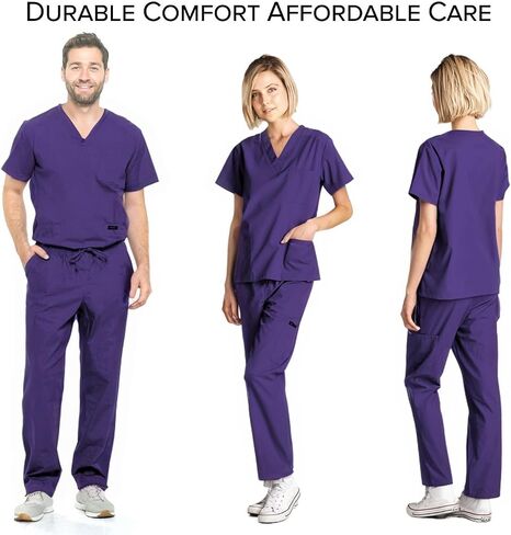 Dagacci Scrubs Medical Uniform Women and Men Unisex Scrubs Pants Medical Scrubs Pants in Saudi Arabia