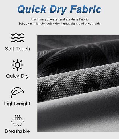 Mens Swim Trunks with Compression Liner 9" Swim Trunks Quick Dry Surfing Beach Shorts Hawaii Sports Shorts in Saudi Arabia