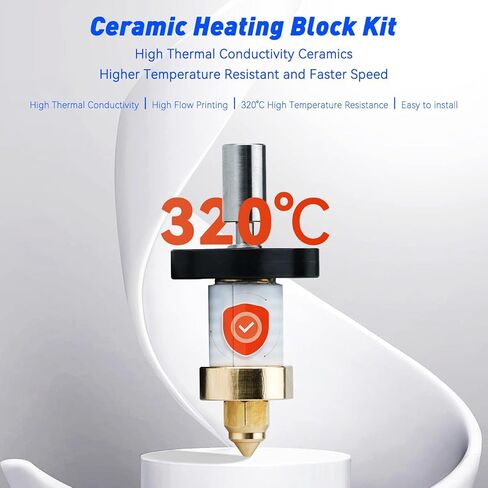 إكسسوارات الطابعة ثلاثية الأبعاد K1 Max Hotend K1 Buteduse Head ، Power 60W ، دعم 320 ℃ الطباعة عالية درجة الحرارة وطباعة عالية السرعة 600 مم/ثانية ، متوافقة مع الطابعات K1 و K1 Max 3D in Kuwait