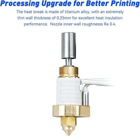 إكسسوارات الطابعة ثلاثية الأبعاد K1 Max Hotend K1 Buteduse Head ، Power 60W ، دعم 320 ℃ الطباعة عالية درجة الحرارة وطباعة عالية السرعة 600 مم/ثانية ، متوافقة مع الطابعات K1 و K1 Max 3D in Kuwait