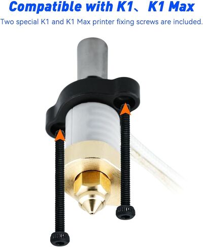 إكسسوارات الطابعة ثلاثية الأبعاد K1 Max Hotend K1 Buteduse Head ، Power 60W ، دعم 320 ℃ الطباعة عالية درجة الحرارة وطباعة عالية السرعة 600 مم/ثانية ، متوافقة مع الطابعات K1 و K1 Max 3D in Kuwait