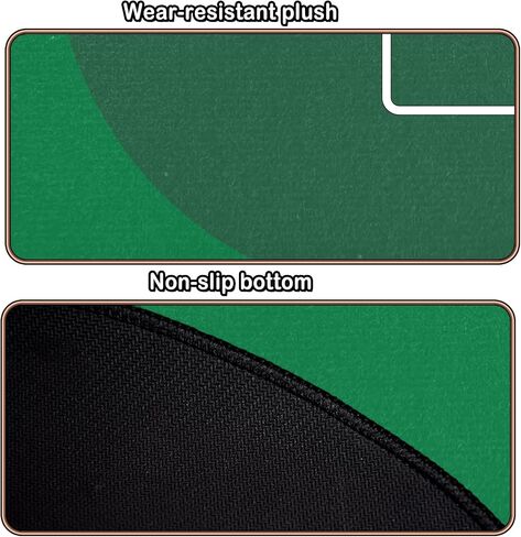 Poker Mat, 8-10 Players Texas Holder Poker Table Top - 70" x 35" Poker Topper for Tables - Poker Game Mat with 8 Coasters in Gift-Ready and Zipper Storage Bag in Saudi Arabia