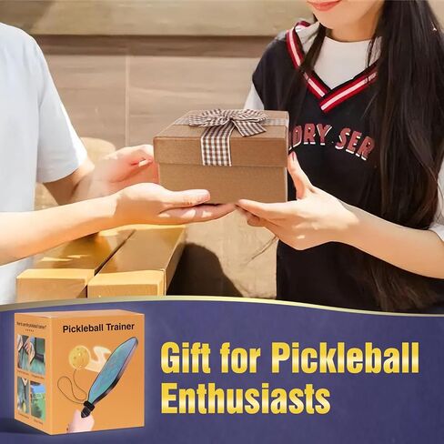 مدرب Pickleball - مدرب المخلل المستمر ، تدريبات المخلل النهائي ، تعزيز وقت رد الفعل وتنسيق عين اليد | هدية مثالية لجميع مستويات المهارة (مجداف غير مدرج) in Kuwait