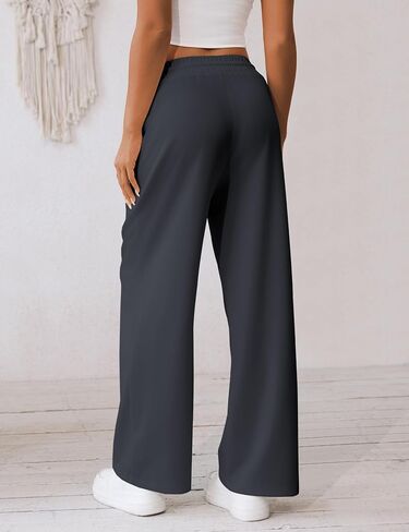 Women's Wide Leg Sweatpants Baggy Straight Leg Yoga Lounge Pants with Pockets S-XL in Saudi Arabia