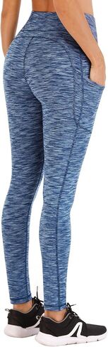 Heathyoga Womens Workout Leggings with 3 Pockets for Women Tummy Contorl High Waist Yoga Pants Women Compression Gym in Saudi Arabia