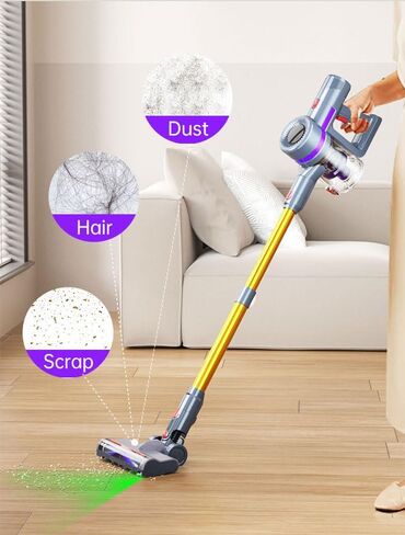Cordless Vacuum Cleaner, 25Kpa Brushless Vacuum Cleaner, Cordless Vacuum with LED Display Screen, 6 in 1 Stick Vacuum for Pet Hair Carpet Hard Floor in Saudi Arabia