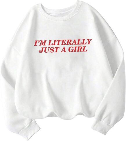 Floerns خطاب المرأة طباعة الأكمام الطويلة pulver top crewneck sweatshirts in Saudi Arabia