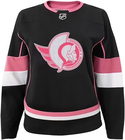 Outerstuff Ottawa Senators Black Pink Blank Girls Kids Youth 7-16 Fashion Premier Team Jersey in Saudi Arabia